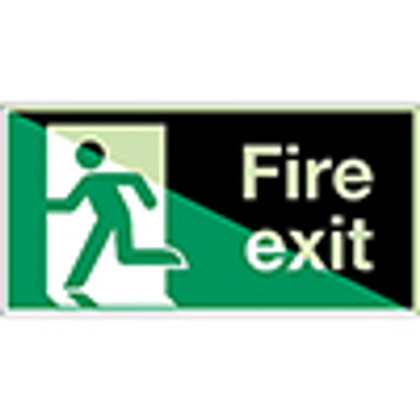 Glow-in-the-dark safety sign - Fire Exit