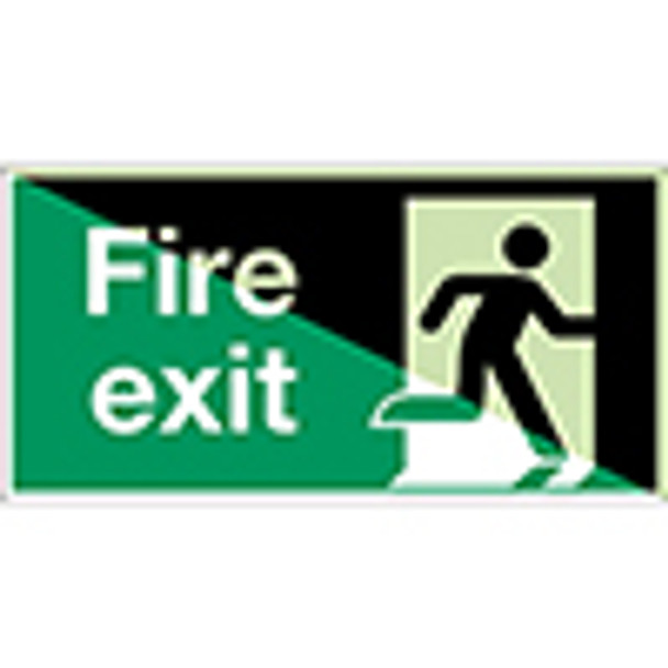 Glow-in-the-dark safety sign - Fire Exit