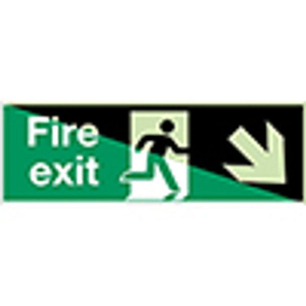 Glow-in-the-dark safety sign - Fire Exit