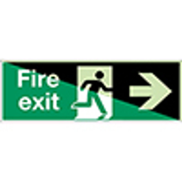 Glow-in-the-dark safety sign - Fire Exit