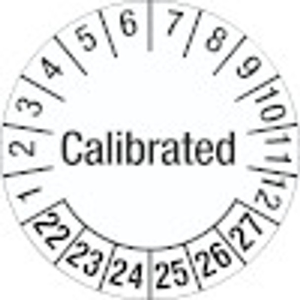 Inspection Date Label - Calibrated