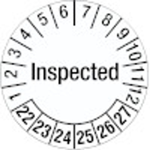 Inspection Date Label - Inspected