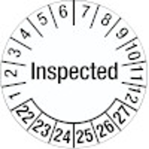 Inspection Date Label - Inspected