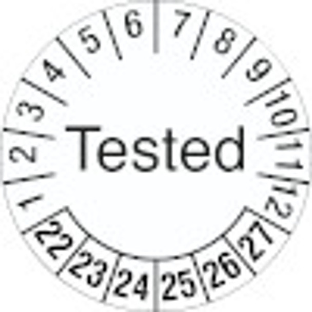 Inspection Date Label - Tested