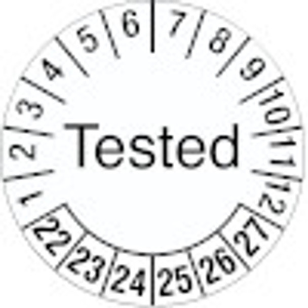 Inspection Date Label - Tested
