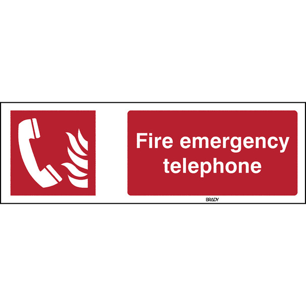 ISO 7010 Sign - Fire emergency telephone - Fire emergency telephone