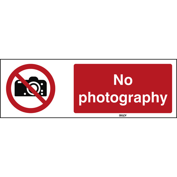 ISO 7010 Sign - No photography - No photography