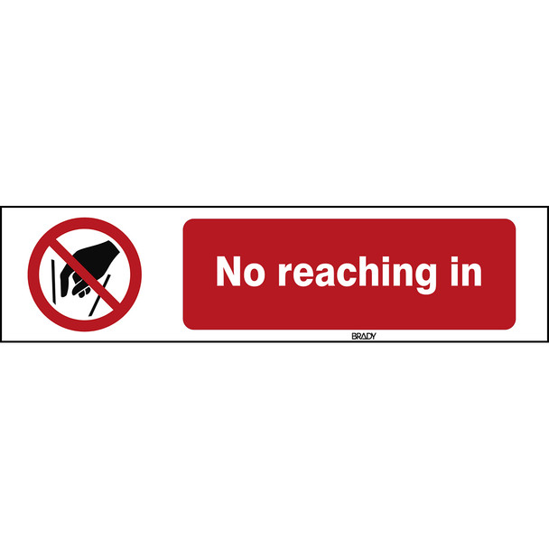 ISO 7010 Sign - No reaching in - No reaching in