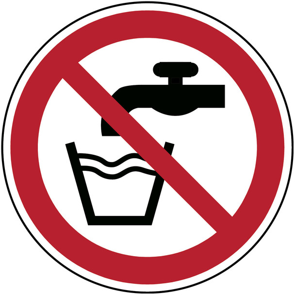 ISO 7010 Sign - Not drinking water