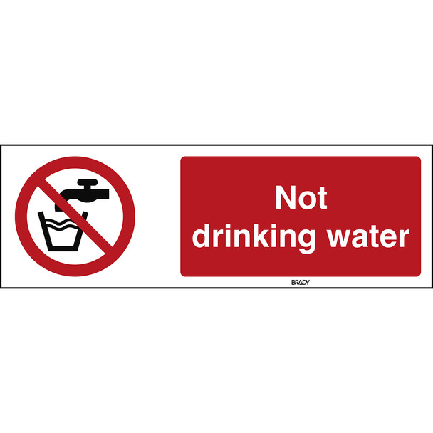 ISO 7010 Sign - Not drinking water - Not drinking water