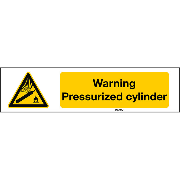ISO 7010 Sign - Pressurized cylinder - Pressurized cylinder