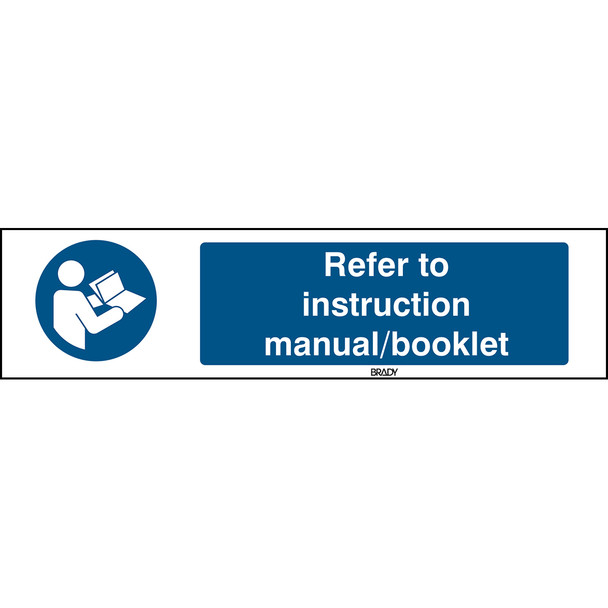 ISO 7010 Sign - Refer to instruction manual/booklet - Refer to instruction manual/booklet