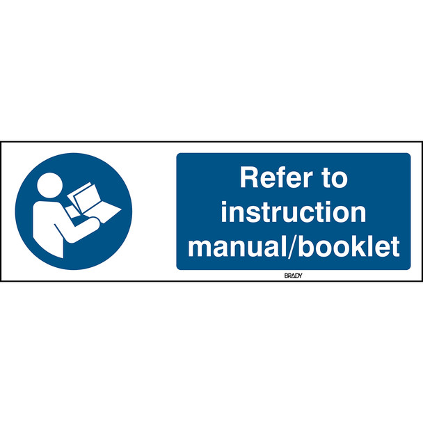 ISO 7010 Sign - Refer to instruction manual/booklet - Refer to instruction manual/booklet