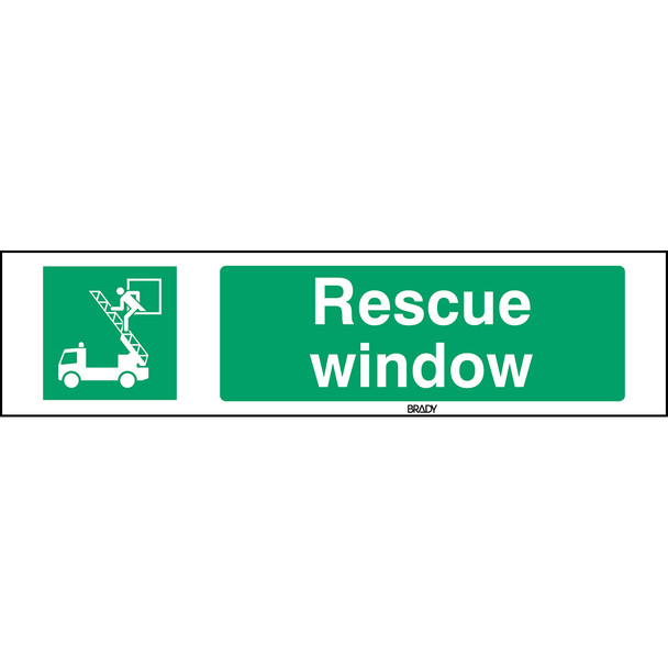 ISO 7010 Sign - Rescue window - Rescue window