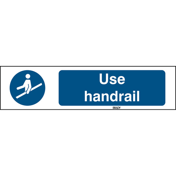 ISO 7010 Sign - Use handrail - Use handrail