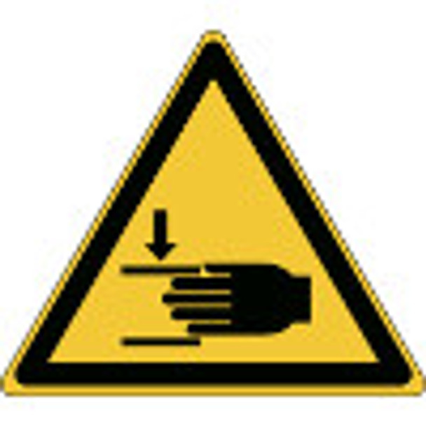 ISO 7010 Sign - Warning, Crushing of hands