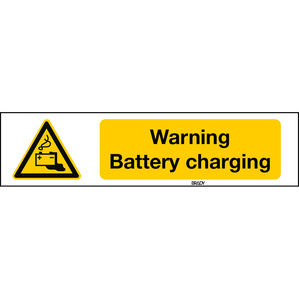 ISO 7010 Sign - Warning: Battery charging