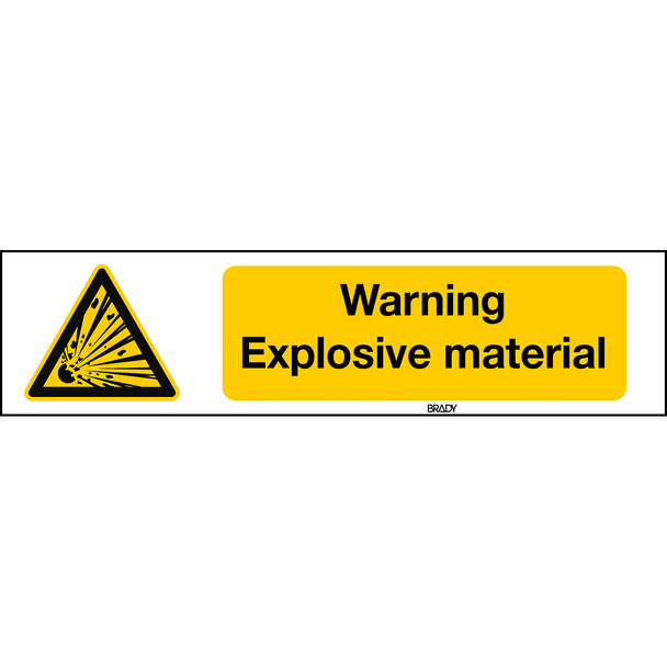 ISO 7010 Sign - Warning; explosive material