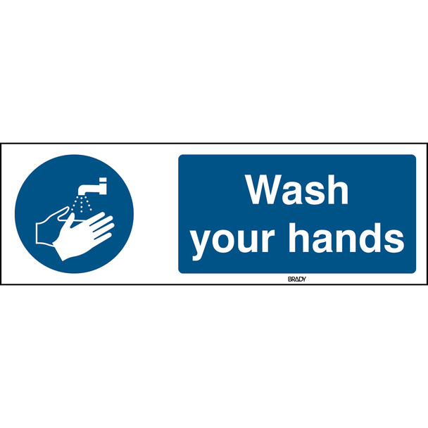 ISO 7010 Sign - Wash your hands - Wash your hands