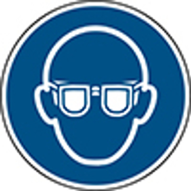 ISO 7010 Sign - Wear eye protection