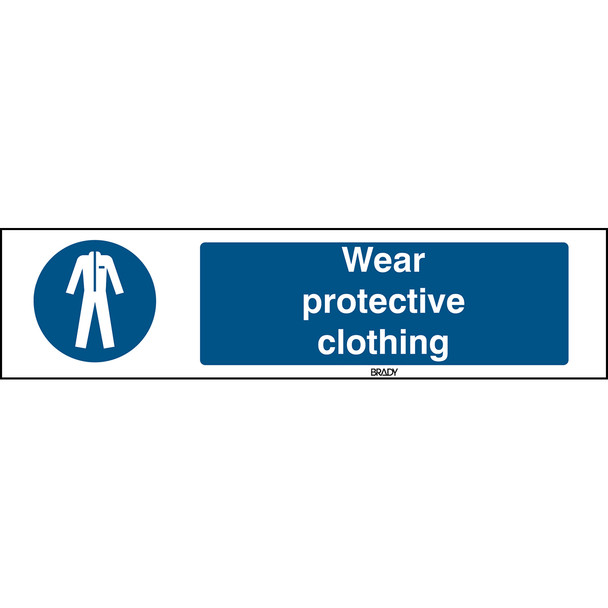 ISO 7010 Sign - Wear protective clothing - Wear protective clothing