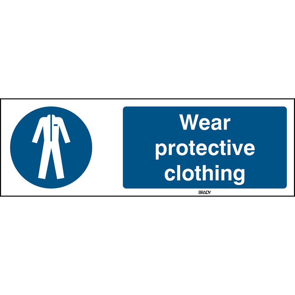 ISO 7010 Sign - Wear protective clothing - Wear protective clothing