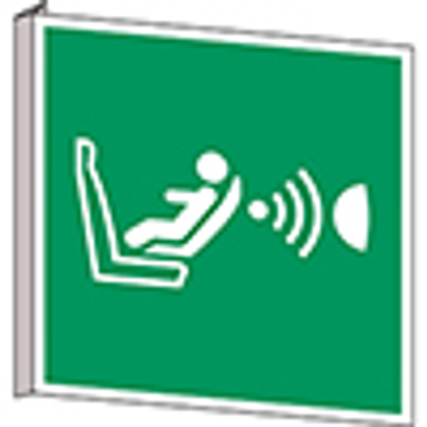 ISO Safety Sign - Child seat presence and orientation dectection system (CPOD)