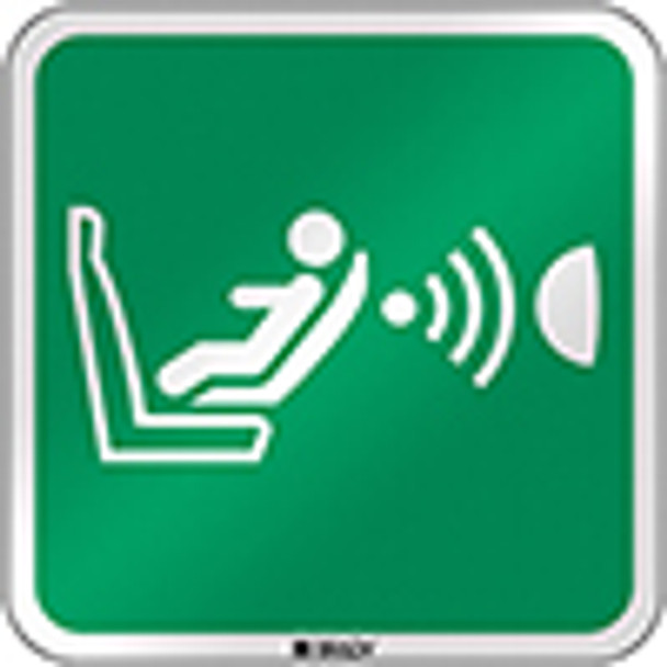 ISO Safety Sign - Child seat presence and orientation detection system (CPOD)