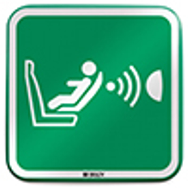 ISO Safety Sign - Child seat presence and orientation detection system (CPOD)