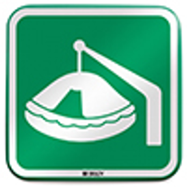 ISO Safety Sign - Davit-launched liferaft