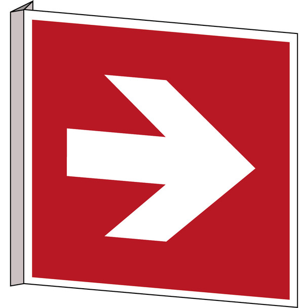 ISO Safety Sign - Direction arrow (90° increments), safe condition