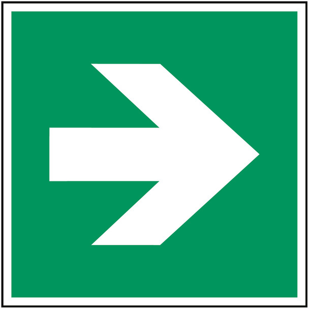 ISO Safety Sign - Direction arrow (90° increments), safe condition