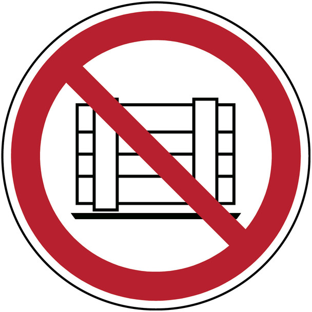 ISO Safety Sign - Do not obstruct