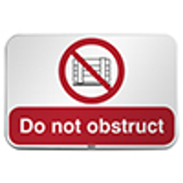 ISO Safety Sign - Do not obstruct