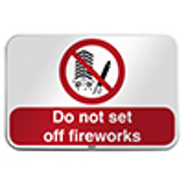 ISO Safety Sign - Do not set off fireworks