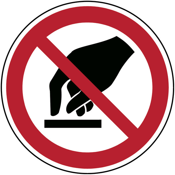 ISO Safety Sign - Do not touch