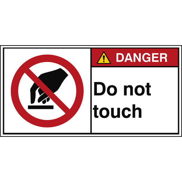 ISO Safety Sign - Do not touch