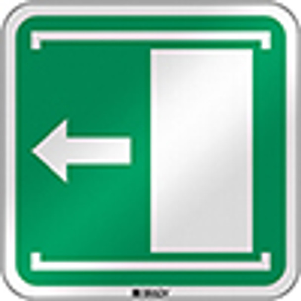 ISO Safety Sign - Door slides left to open