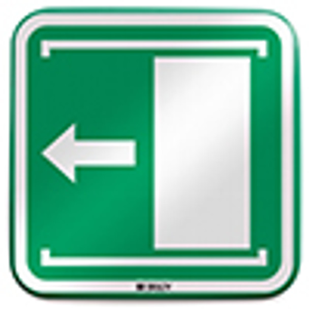 ISO Safety Sign - Door slides left to open