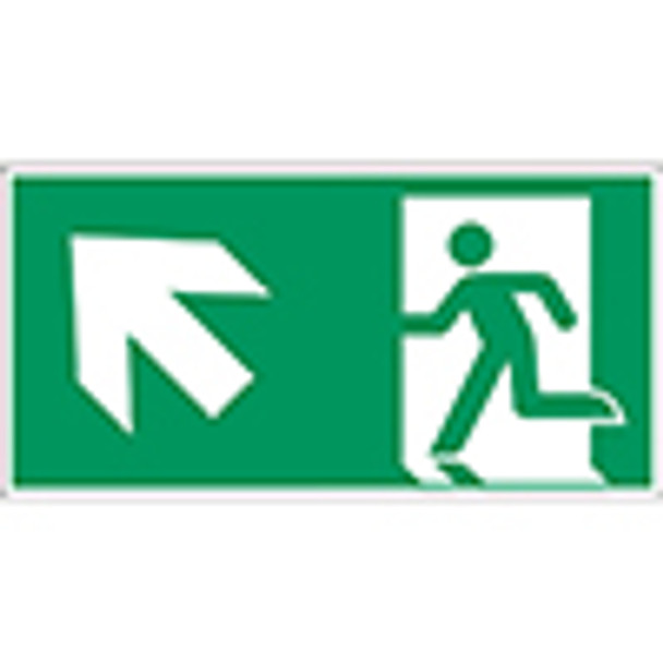 ISO Safety Sign - Emergency exit (left)