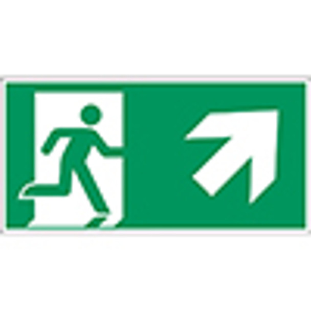 ISO Safety Sign - Emergency exit (right)
