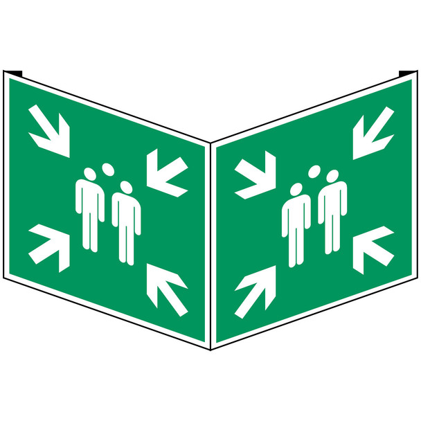 ISO Safety Sign - Evacuation assembly point