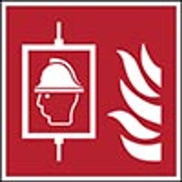 ISO Safety Sign - Firefighters’ lift