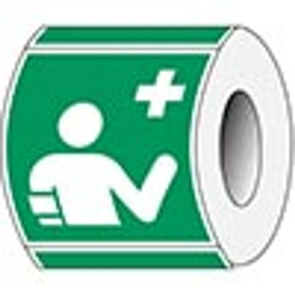 ISO Safety Sign - First aid responder