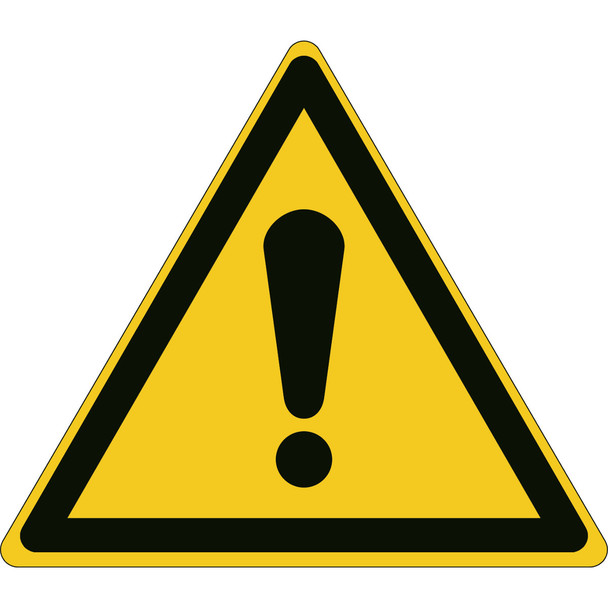 ISO Safety Sign - General warning sign