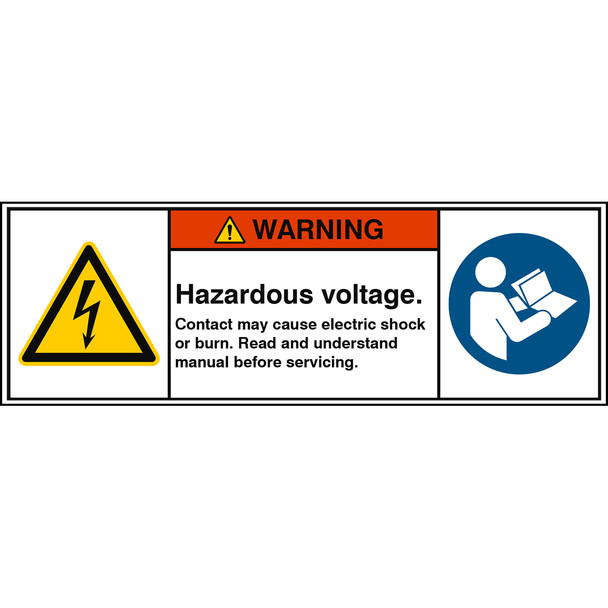 ISO Safety Sign - High voltage. Keep out.