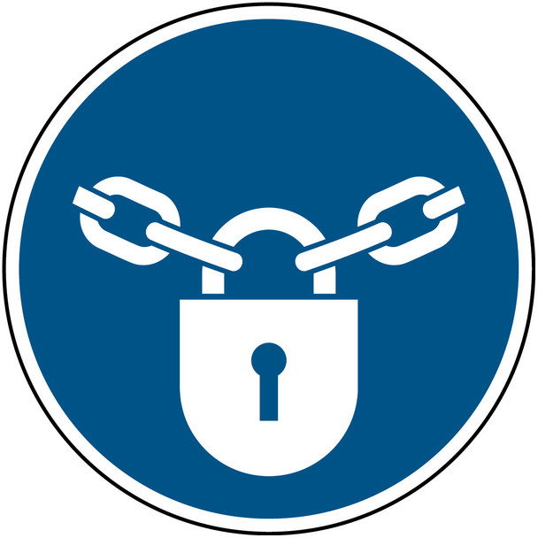 ISO Safety Sign - Keep locked