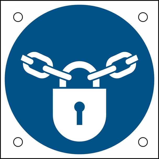 ISO Safety Sign - Keep locked