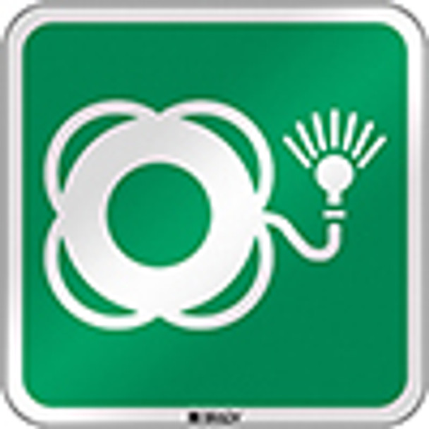 ISO Safety Sign - Lifebuoy with light