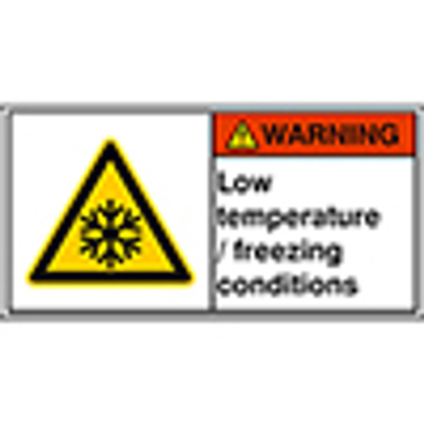 ISO Safety Sign - Low temperature / freezing conditions